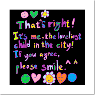 the loveliest child in the city Posters and Art